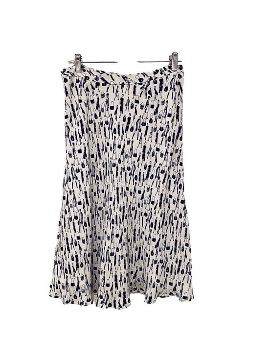 Kate Hill Dresses & Skirts - Kate Hill Silk Black and White Skirt Petite